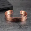 Pure Copper Magnetic Armband Arthritis 15mm bred justerbar manschett Bangle for Men -terapi Male 240130