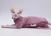 Hairless Cat Clothes Warm and Soft Four-Legged Hoodie for Sphynx Cats for Autumn and Winter for Devon Rex Cornish 240130