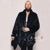 Cappotto in pelliccia da uomo di design con stampa leopardata e colletto con bavero alla moda per coppie H5AI