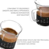 Herramientas de medición MHW-3BOMBER Double Espresso S Glass 2oz Spouts Cup con asa Mini jarras de leche Tazas de café