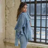 Femmes automne Denim veste décontracté bleu jean vestes femmes en vrac lavé Vintage à manches longues hiver manteau vêtements d'extérieur pour femmes 240202