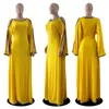 Etniska klädklänningar för kvinnor Style Classic Long Sleeve Casual Summer Autumn Plus Size Dress Ladies Traditionell African