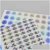 Gift Wrap 800/1800Pcs Spot Supply 10Mm Qc Passed Hologram Laser Pet Paper Label Product Certification Stickers Drop Delivery Home Ga Otlek