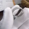 디자이너 링 밴 클로버 클레프 보석 카일리스 코프 파운드 가장자리 전체 다이아몬드 반지 암컷 V 골드 두께 18K 고급 빛나는 스카이 스타 남성 및 여성 반지
