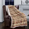 Coperte Coperta geometrica del Marocco Retro Coperta in cashmere invernale calda e morbida per letti, divano, copriletto in lana