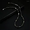 Ожерелье-колье с гематитом и терапией Черный Для здоровья Женское Ювелирные изделия унисекс Be N2UE