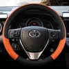 Coperchio del volante dello sterzo Copertina di guanti automatici per Toyota Chr Auris Yaris Corolla Rav4 Prius Izoa Decorazione