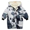 Down Coat Winter Children's Cotton Padded Jacket 2024 Thickened Long Sleeve Hooded For Boys And Girls