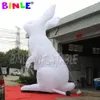 8mH (26ft) With blower wholesale Custom advertising white giant inflatable rabbit/animal cartoon/inflatables easter bunny with led light for sale