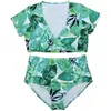 Mulheres de banho sexy conjunto de biquíni floral impressão maiô feminino peito grande brasileiro maiô maillot de bain femme plus size 5xl