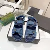 Dia's Designer Sandaal Chaneles Hakken schoenen BOEG Geur platte sandalen dames dikke bodem Romeinse casual damesschoenen zomerse lente