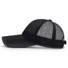 Мячовые кепки, мужская сетчатая бейсболка, дышащая летняя шляпа для папы, уличные рыбацкие шапки Bone Gorras Snapback Trucker