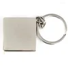 Keychains Creative Metal Stainless Steel Measurement Tool Keychain Mini Portable Practical Tape Measure Fashion Pendant