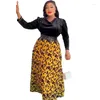 Roupas étnicas Vestidos Africanos para Mulheres Plus Size Robe Dashiki Outfits Marroquino Kaftan Dubai Muçulmano Abaya África Long Maxi Dress