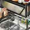 Kitchen Storage Dish Drying Rack Over The Sink Drainer Large With Cutboard Stand Utensils Holder Shelving Bowl