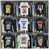 Homens camisetas Hellstar algodão camiseta moda preto homens mulheres designer roupas dos desenhos animados gráfico punk rock tops verão high street streetwear qw