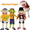 Jeffy Hand Puppet Plush 60cm Children Soft Doll Talk Show Party Props Doll Toys Puppet Feebee Jeffy Plushie Cartoon Kids Gift 240127