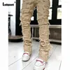 Mäns jeans LaDiguard 2024 Summer Demin Pants Herr Fashion Street Begay Ripped Trouser Plus Size Size Hip Hop Sweatpants