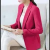 Blazery dla kobiet Krótki koreański wiosenny jesienna jesienna Slim Long Rleeve Casual Suits Całkowicie meczowe garnitury Women Suit Blzer Plus Size Odzież 240127