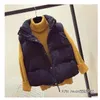 Gilet da donna LKSK Giacca da donna Gilet imbottito in cotone Autunno Inverno Velluto a coste Cappotto corto in pile da donna