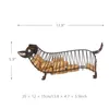 Bouteilles Tooart Dckhund Wine Couc Couc Iron Craft Animal Ornement Gift Brown Practical Sculpture Home Decoration