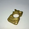 14mm Thickened Brass Key Chain Pure Copper Quick Hanging Bottle Opener Edc Self-defense Ring Finger Tiger H2CC