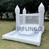 13 × 8 × 8 قدم منزل ترتد أبيض للعب الناعم تأجير القلعة النطاط 8x8ft إلى الباب تشمل منفاخ 240127