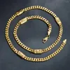 Цепочки ZEADear, ювелирные изделия, позолоченные 18 К, 45-60 см, ожерелье-цепочка в Дубае для мужчин и женщин, 2024, аксессуары для шеи в стиле хип-хоп, панк, подарок на вечеринку