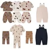 Kledingsets EnkeliBB Baby Winter Mooi sweatshirt en broek Leuke maan appelprint Kleding Past Meisjes Jongen Peuter Designer