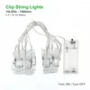 Strings ANBLUB 1.5M 2M 3M Po Clip Holder LED String Lights For Christmas Year Party Wedding Home Decoration Fairy Battery