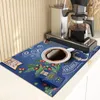 الحصير الطاولة آلة القهوة حصيرة بار المطبخ غسل الصحون والصرف السيليكون الطعام