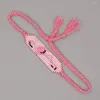 Link Bracelets Simple Fashion Lucky Eye Ethnic Style Miyuki Rice Beads Hand-woven Flamingo Beaded Bracelet Women