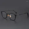 Zonnebrilmonturen Japan Design heren onregelmatig puur titanium vierkant frame brillen dames unieke optische bijziendheid lenzen bril