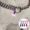 أطواق الكلاب 4pc الألومنيوم المحمولة PET Cat Puppy LED وميض وميض الخفيفة علامة طوق السلامة (الأحمر الأزرق الأرجواني الوردي)