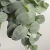 Decorative Flowers Artificial Eucalyptus Leaves Green Fake Plant Branches Simulation Money Hanging Vines Flower