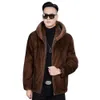 Velvet Short Two Purple Gold Mens Mink Coat Fur Asui