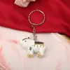 Good Luck Elephant Keyring Baby Shower Kids Party Favors Keychain Event Giveways Birhtday Gifts Anniversary Keepsake Wedding Favors 0205