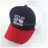 Party Favor Hat pozwala Brandonowi wydrukować mężczyzn mężczyzn baseball czapki prezydent wyborczy Joe Biden Cap Regultable Fashion Casual Sport Hat Dhcwu