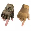 Radfahren Handschuhe Militär Armee Schießen Fingerlose Halbe Finger Männer Taktische Anti-Slip Outdoor Sport Fahrrad Reiten Fitness