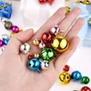 Fournitures de fête 5-50 pièces 6-25mm mélange de couleurs perles en vrac petites clochettes décoration de noël bricolage artisanat fait à la main cadeau d'ornement de noël