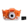 Digitalkameras 40MP Kinder Kinderkamera Dual Lens HD 2,0 Zoll IPS-Bildschirm Mini mit Lanyard Lernspielzeug