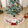 Weihnachtsdekorationen, einfach zu installieren, Baumrock, Weihnachtszeit, exquisites Schneeflocken-Schneemann-Weihnachtsmann-Muster für Zuhause