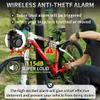 ANTUSI Wireless Bicycle Vibration Alarm USB Charging Motorcycle Bike Alarm Remote Control Anti-theft Bike Detector Alarm System 240202