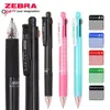 1 Stück Japan ZEBRA Multifunktionsstift J4SA11 Vierfarbiger Gelstift Druckbleistift Handbuch Austauschbares mehrfarbiges Briefpapier 240119