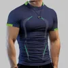 Covrlge été chemise de Sport Sport T-shirt hommes séchage rapide chemise de course hommes t-shirts d'entraînement Fitness hauts surdimensionné à manches courtes T-shirt 240118