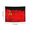 Tapisserier Sovjetunionen Sovjetunionen Ryssland Flagg för sovrum sovsal cccp hippie vägg hängande tapestry hem dekoration