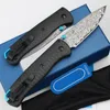 2Models Bugout 535 535CF VG10 Damascus Blade Titanium / Carbon Fiber Folding Pocket EDC Tool Outdoor BM9400 Utility Knives