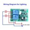 Fernbedienungen 433 MHz Universal Wireless Control Switch AC 85 V - 250 V 110 V 220 V 2CH Relais Empfängermodul und RF 433 MHz Steuerungen