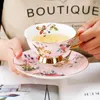 Mokken Europese Bone Porselein Poeder Vogel Koffiekopje Set Met Creatieve Keramische Luxe Phnom Penh Britse Afternoon Tea