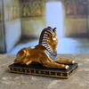 Decoratieve beeldjes Egyptisch standbeeld schieten Prop Vintage Home Decor God Th Sculptuur Ornamenten Sphinx